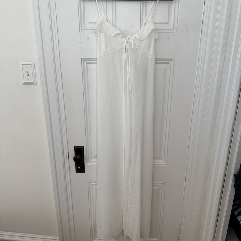 NWT NA-KD Tie-Front Maxi Blouse Size EU 42